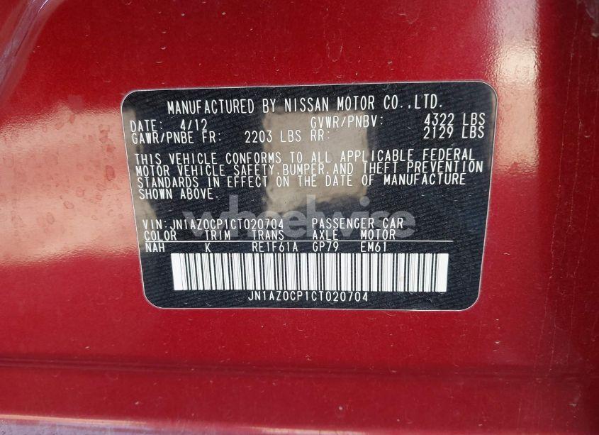 Photo 9 of 2012 Nissan Leaf SL (VIN JN1AZ0CP1CT020704)