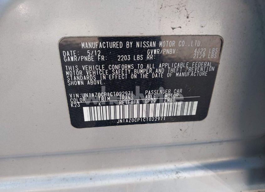 Photo 9 of 2012 Nissan Leaf SV (VIN JN1AZ0CP1CT022971)