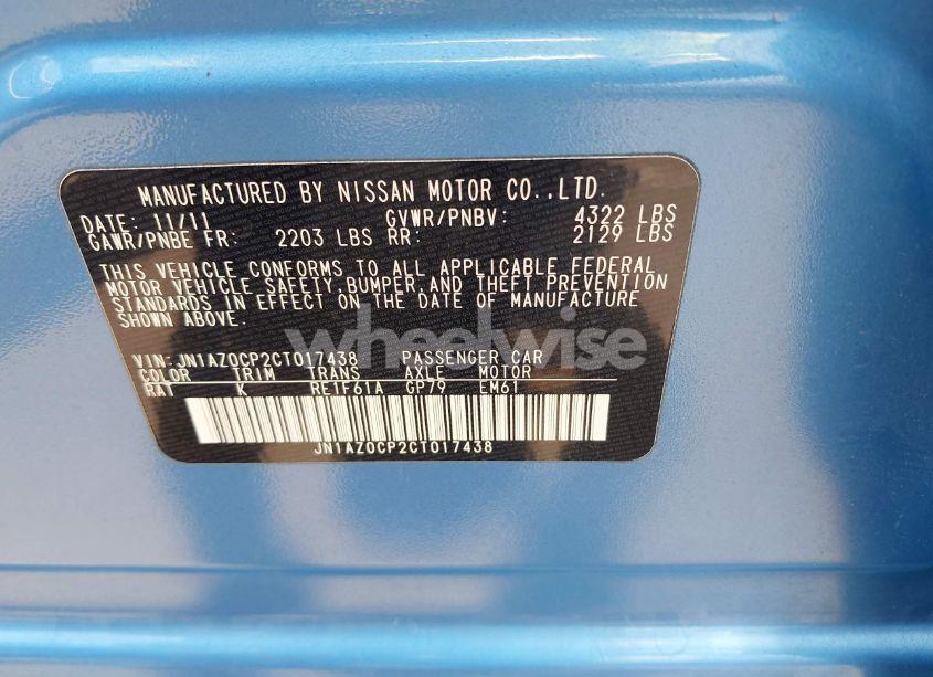 Photo 9 of 2012 Nissan Leaf SL (VIN JN1AZ0CP2CT017438)