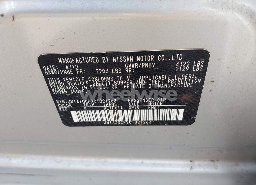 Photo 9 of 2012 Nissan Leaf SL (VIN JN1AZ0CP2CT021263)