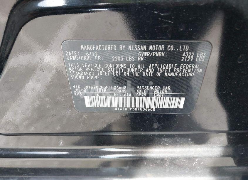 Photo 9 of 2011 Nissan Leaf SL (VIN JN1AZ0CP3BT006608)