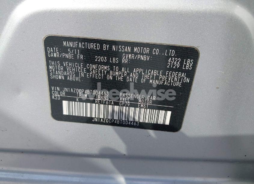 Photo 9 of 2011 Nissan Leaf SL (VIN JN1AZ0CP4BT004463)