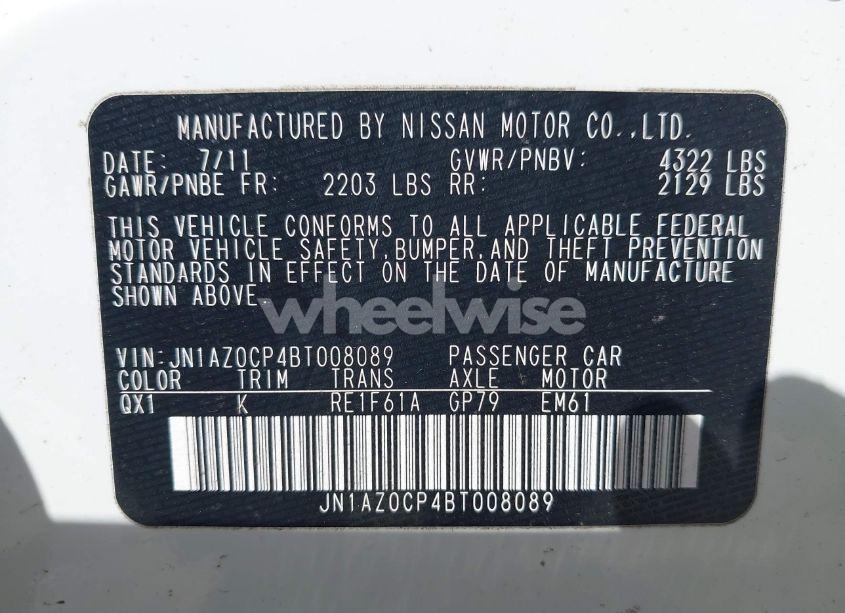 Photo 9 of 2011 Nissan Leaf SL (VIN JN1AZ0CP4BT008089)