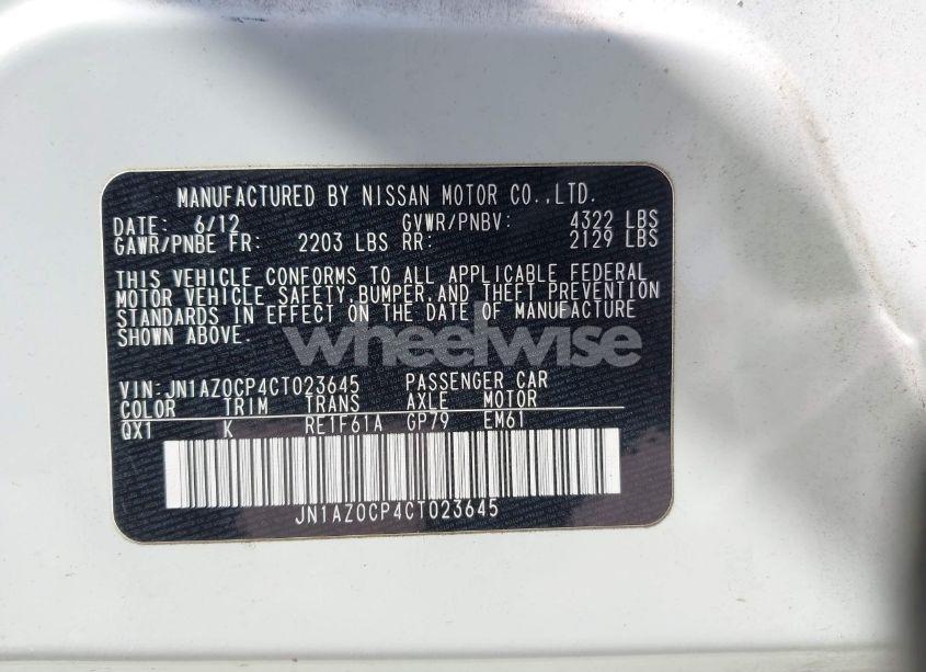 Photo 9 of 2012 Nissan Leaf SL (VIN JN1AZ0CP4CT023645)