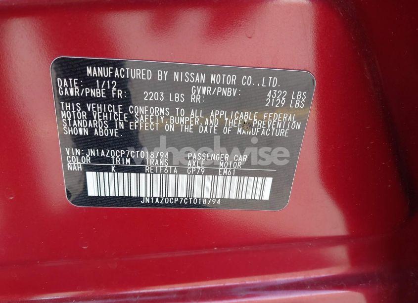 Photo 9 of 2012 Nissan Leaf SL (VIN JN1AZ0CP7CT018794)