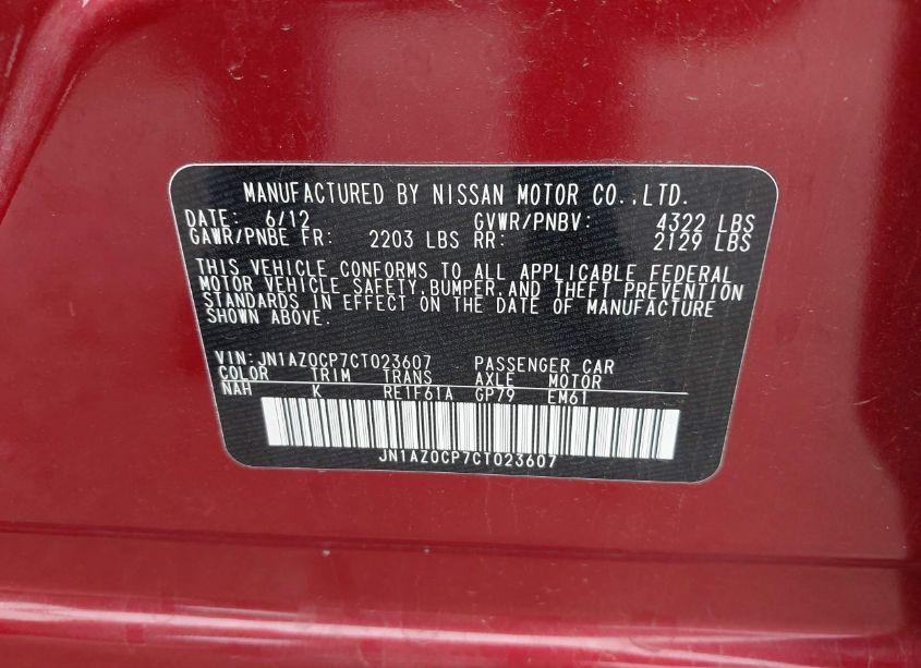 Photo 9 of 2012 Nissan Leaf SL (VIN JN1AZ0CP7CT023607)