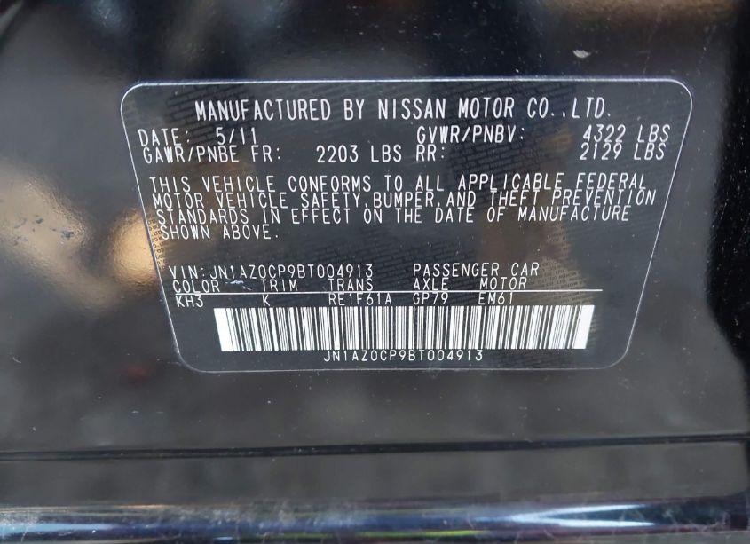 Photo 9 of 2011 Nissan Leaf SL (VIN JN1AZ0CP9BT004913)