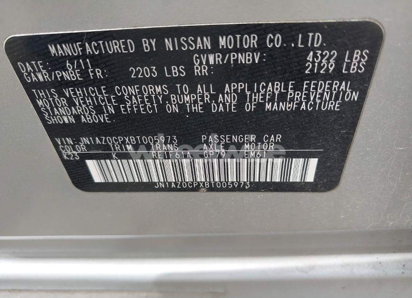 Photo 9 of 2011 Nissan Leaf SL (VIN JN1AZ0CPXBT005973)