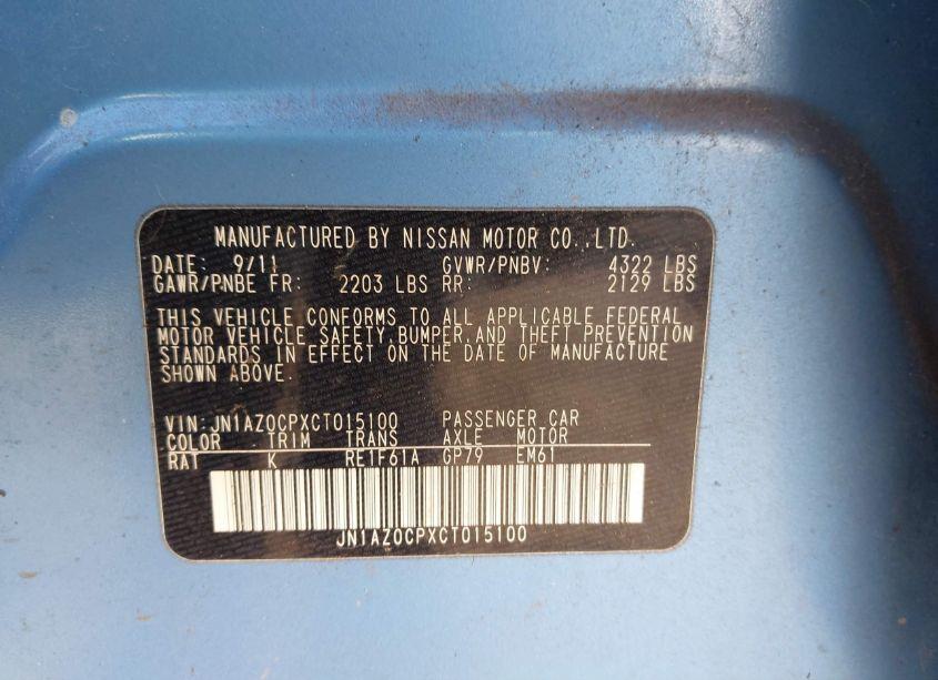 Photo 9 of 2012 Nissan Leaf SL (VIN JN1AZ0CPXCT015100)