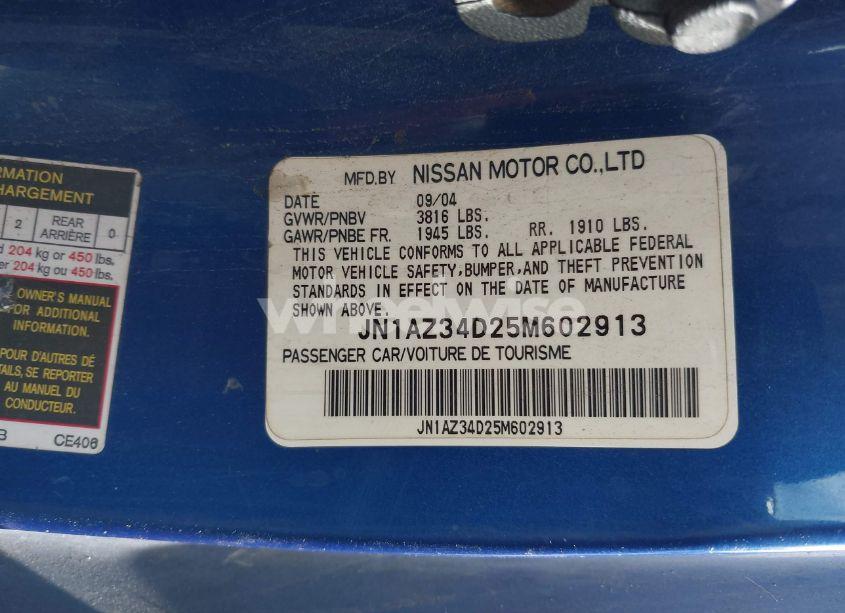 Photo 9 of 2005 Nissan 350z ENTHUSIAST (VIN JN1AZ34D25M602913)