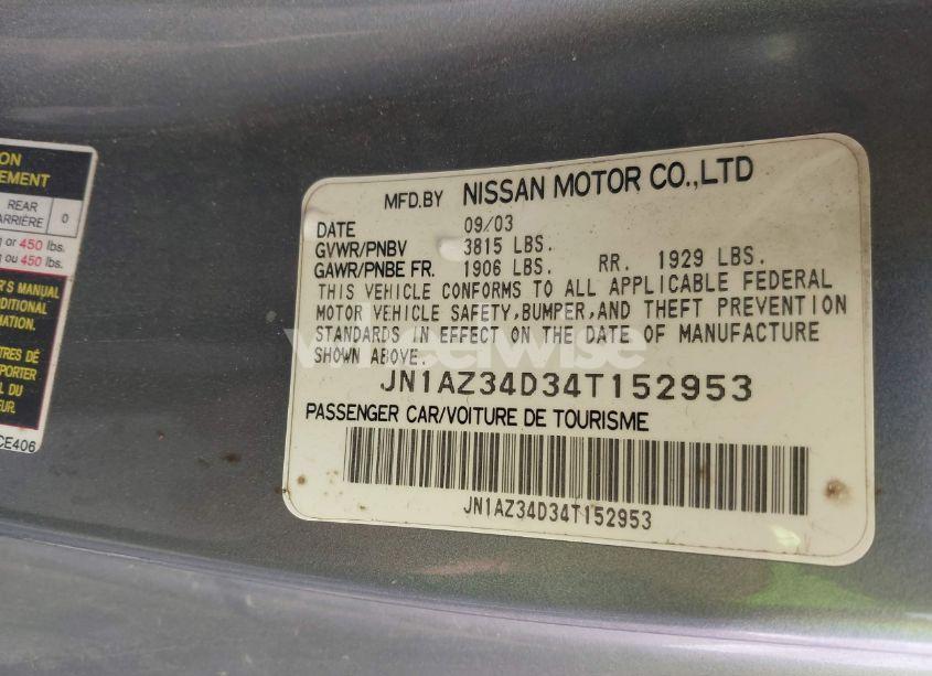 Photo 9 of 2004 Nissan 350z TOURING (VIN JN1AZ34D34T152953)