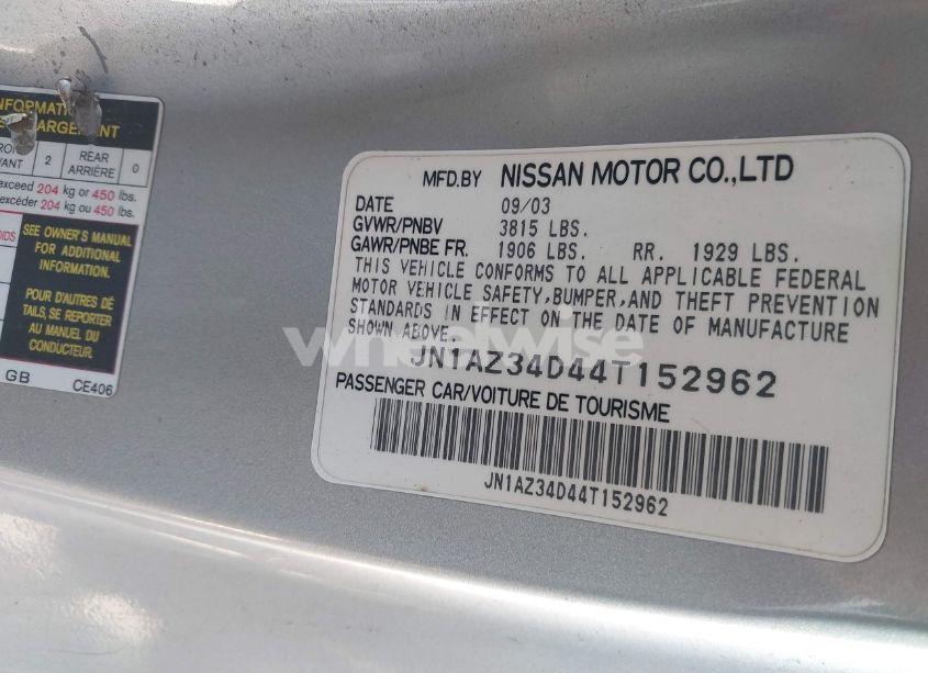 Photo 9 of 2004 Nissan 350z ENTHUSIAST (VIN JN1AZ34D44T152962)