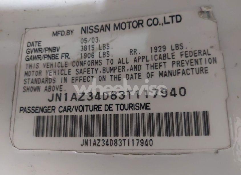 Photo 9 of 2003 Nissan 350z TOURING (VIN JN1AZ34D83T117940)