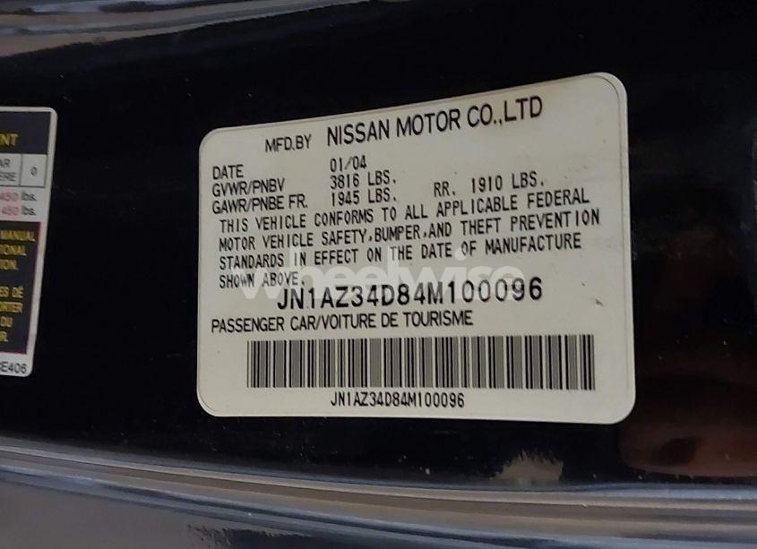 Photo 9 of 2004 Nissan 350z TOURING (VIN JN1AZ34D84M100096)