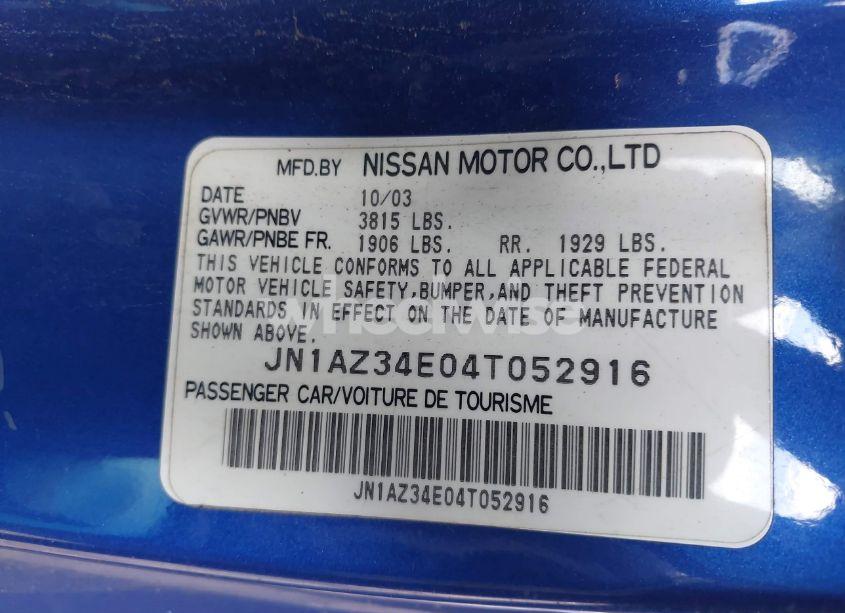 Photo 9 of 2004 Nissan 350z TOURING (VIN JN1AZ34E04T052916)