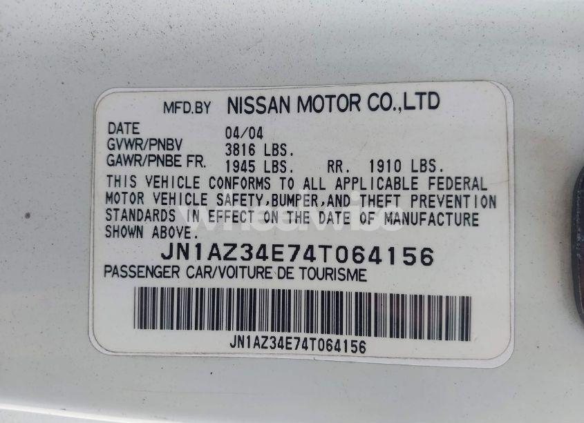 Photo 9 of 2004 Nissan 350z TOURING (VIN JN1AZ34E74T064156)
