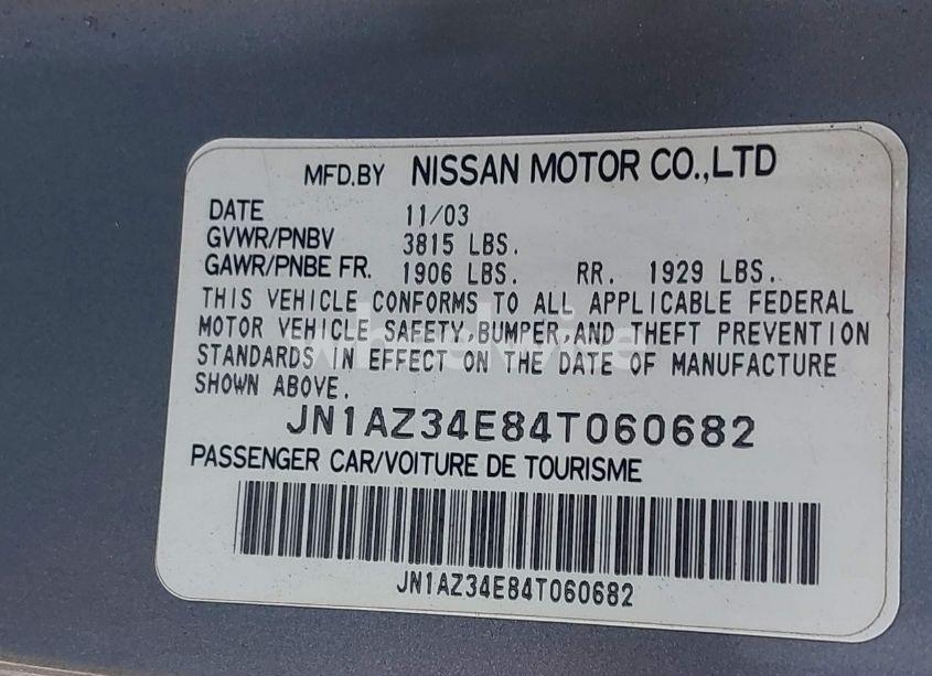 Photo 9 of 2004 Nissan 350z TOURING (VIN JN1AZ34E84T060682)