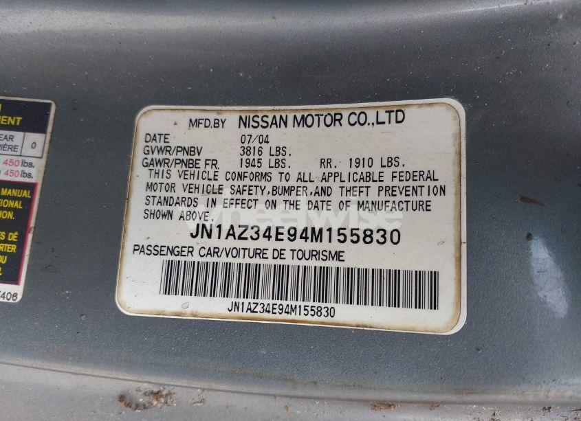Photo 9 of 2004 Nissan 350z (VIN JN1AZ34E94M155830)