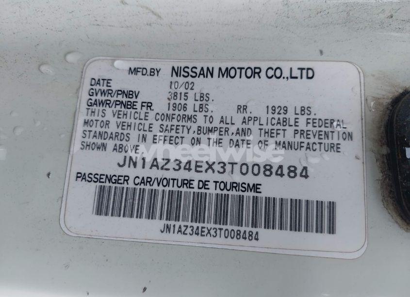 Photo 9 of 2003 Nissan 350z TOURING (VIN JN1AZ34EX3T008484)