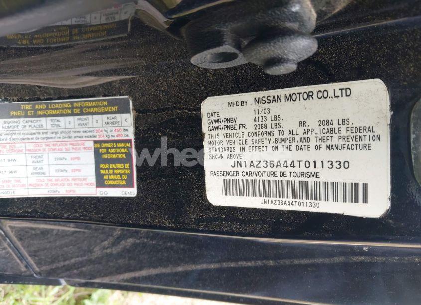 Photo 9 of 2004 Nissan 350z TOURING (VIN JN1AZ36A44T011330)