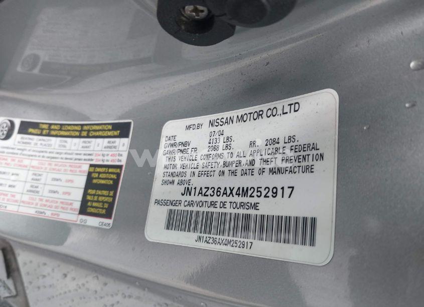 Photo 9 of 2004 Nissan 350z TOURING (VIN JN1AZ36AX4M252917)