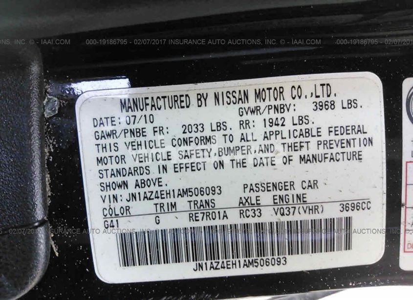 Photo 9 of 2010 Nissan 370z (VIN JN1AZ4EH1AM506093)