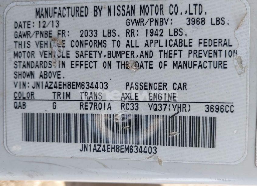 Photo 9 of 2014 Nissan 370z N/A (VIN JN1AZ4EH8EM634403)