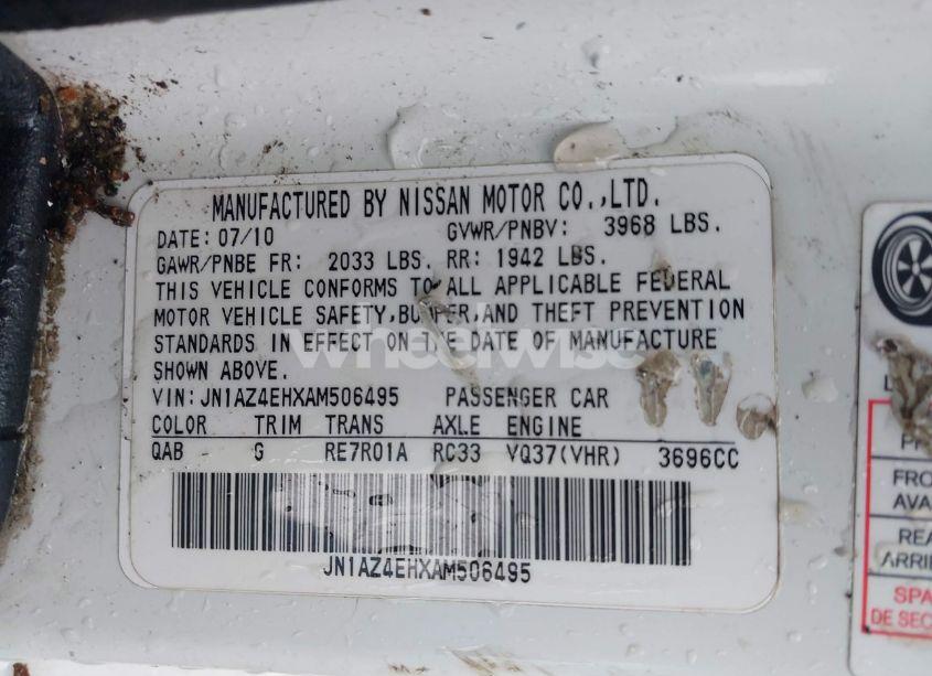 Photo 9 of 2010 Nissan 370z (VIN JN1AZ4EHXAM506495)