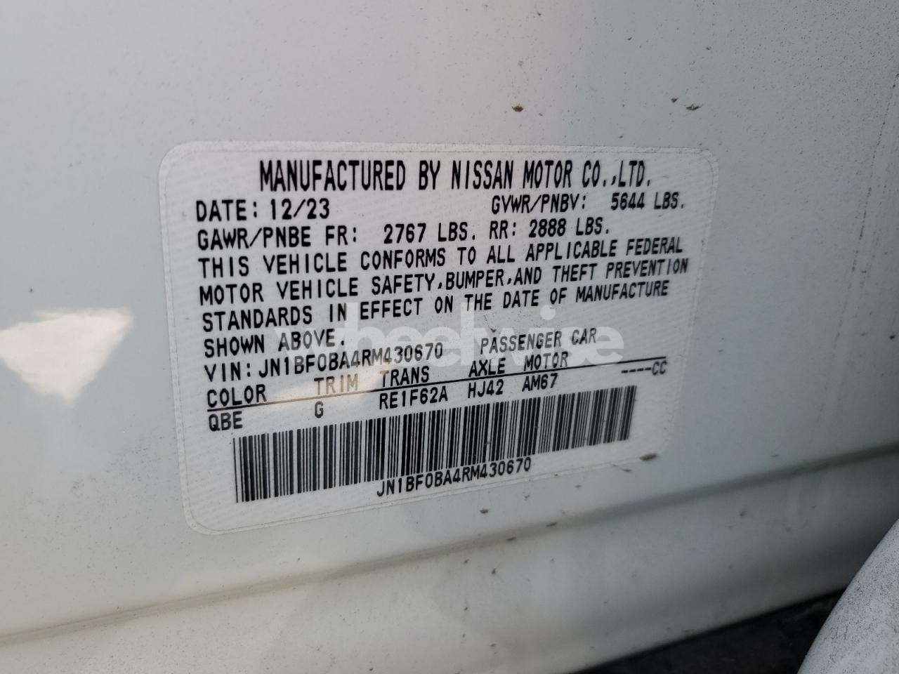 Photo 13 of 2024 NISSAN ARIYA EVOLVE+ (VIN JN1BF0BA4RM430670)