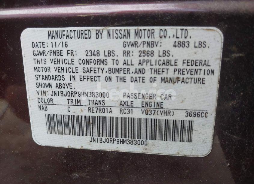 Photo 9 of 2017 Infiniti Qx50 N/A (VIN JN1BJ0RP9HM383000)