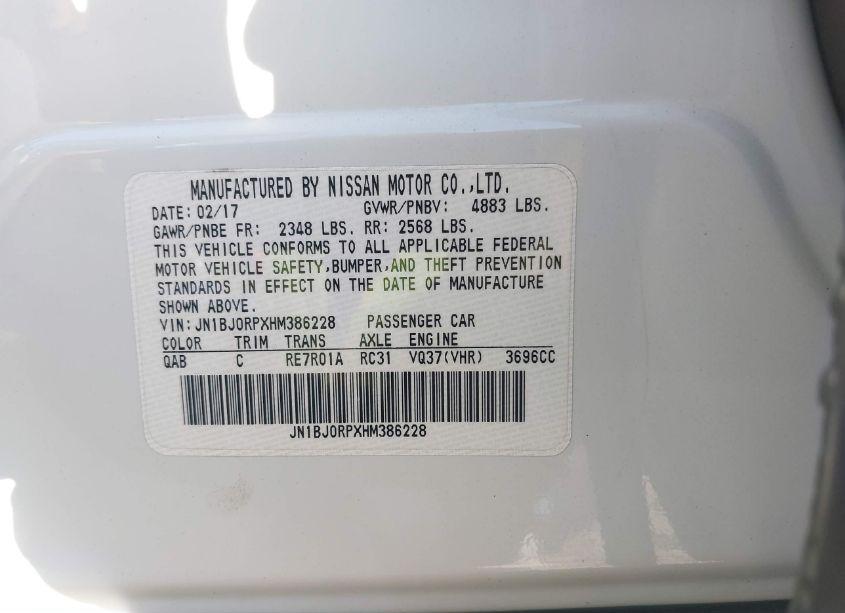 Photo 9 of 2017 Infiniti Qx50 (VIN JN1BJ0RPXHM386228)