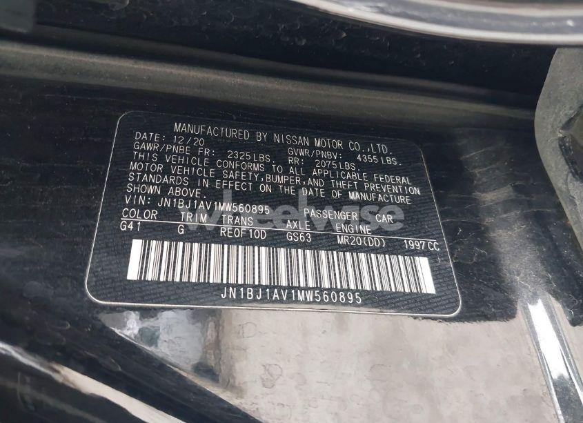 Photo 9 of 2021 Nissan Rogue SPORT S FWD XTRONIC CVT (VIN JN1BJ1AV1MW560895)