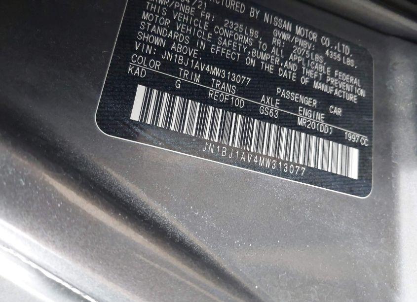 Photo 9 of 2021 Nissan Rogue SPORT S FWD XTRONIC CVT (VIN JN1BJ1AV4MW313077)