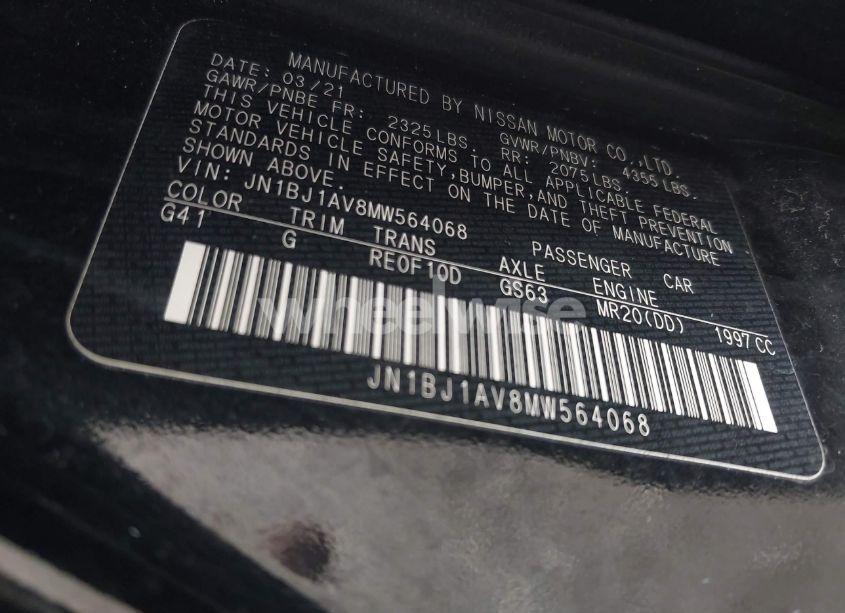 Photo 9 of 2021 Nissan Rogue SPORT S FWD XTRONIC CVT (VIN JN1BJ1AV8MW564068)