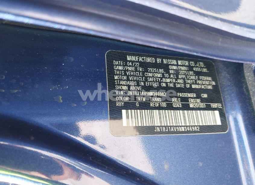 Photo 9 of 2022 Nissan Rogue SPORT S FWD XTRONIC CVT (VIN JN1BJ1AV9NW346982)