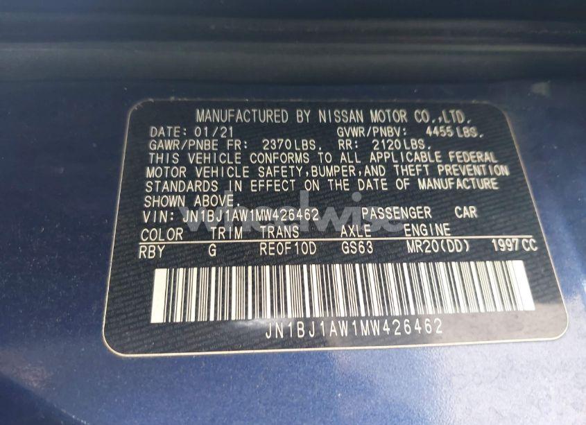 Photo 9 of 2021 Nissan Rogue SPORT S AWD XTRONIC CVT (VIN JN1BJ1AW1MW426462)