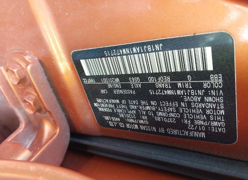 Photo 9 of 2022 Nissan Rogue SPORT S AWD XTRONIC CVT (VIN JN1BJ1AW1NW472715)