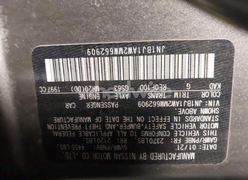 Photo 9 of 2021 Nissan Rogue SPORT S AWD XTRONIC CVT (VIN JN1BJ1AW2MW662909)