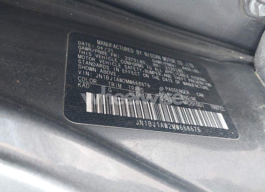 Photo 9 of 2021 Nissan Rogue SPORT S AWD XTRONIC CVT (VIN JN1BJ1AW2MW668676)