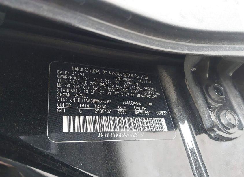 Photo 9 of 2021 Nissan Rogue SPORT S AWD XTRONIC CVT (VIN JN1BJ1AW3MW423787)