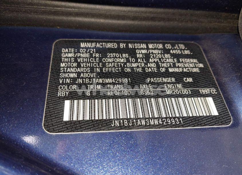 Photo 9 of 2021 Nissan Rogue SPORT S AWD XTRONIC CVT (VIN JN1BJ1AW3MW429931)