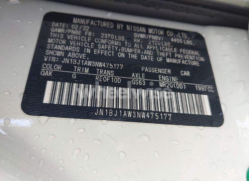 Photo 9 of 2022 Nissan Rogue SPORT S AWD XTRONIC CVT (VIN JN1BJ1AW3NW475177)