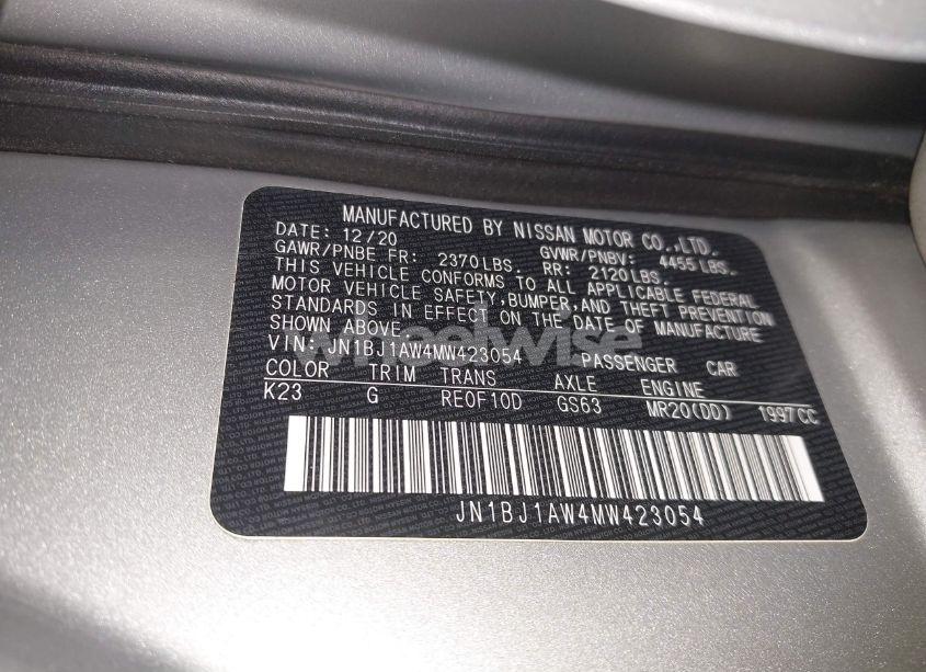 Photo 9 of 2021 Nissan Rogue SPORT S AWD XTRONIC CVT (VIN JN1BJ1AW4MW423054)