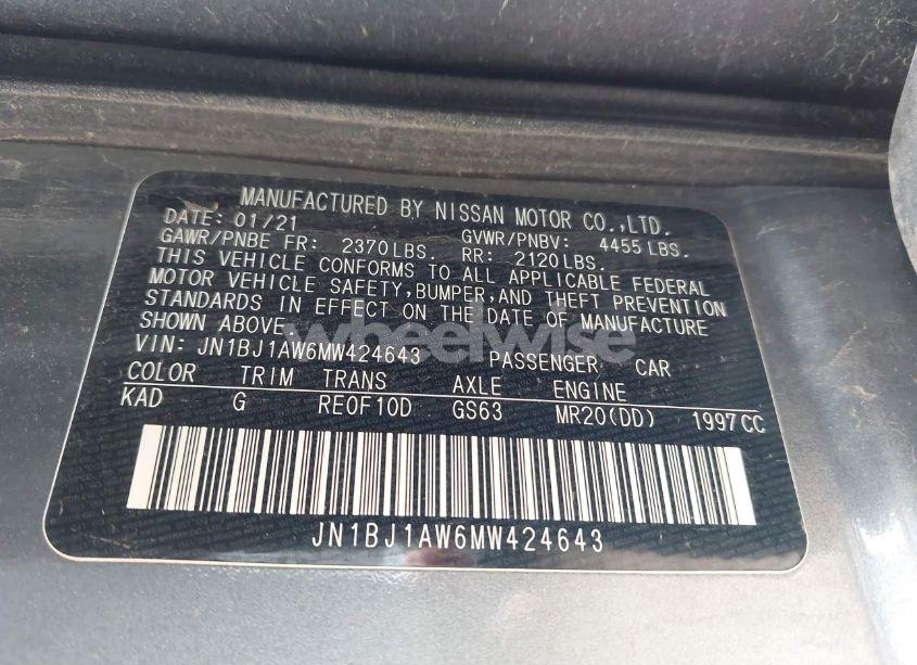 Photo 9 of 2021 Nissan Rogue SPORT S AWD XTRONIC CVT (VIN JN1BJ1AW6MW424643)