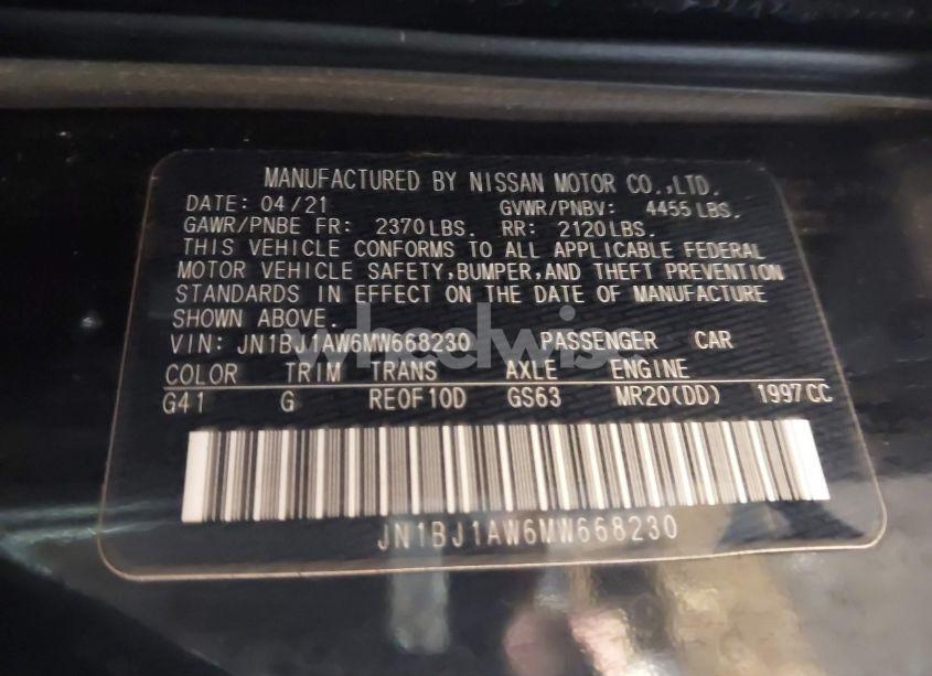 Photo 9 of 2021 Nissan Rogue SPORT S AWD XTRONIC CVT (VIN JN1BJ1AW6MW668230)