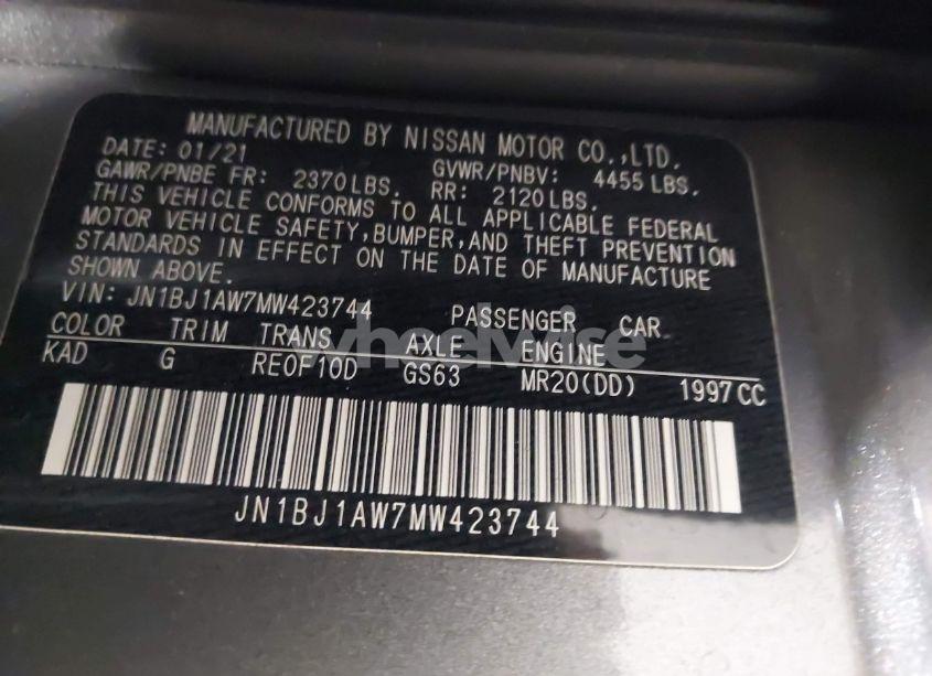 Photo 9 of 2021 Nissan Rogue SPORT S AWD XTRONIC CVT (VIN JN1BJ1AW7MW423744)