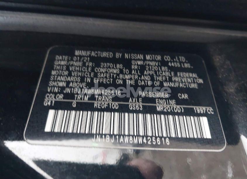 Photo 9 of 2021 Nissan Rogue SPORT S AWD XTRONIC CVT (VIN JN1BJ1AW8MW425616)