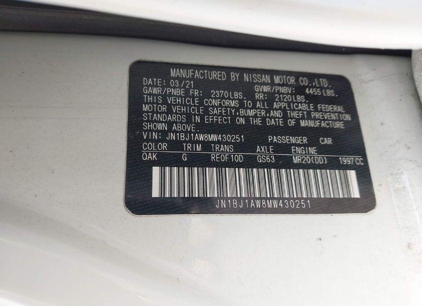 Photo 9 of 2021 Nissan Rogue SPORT S AWD XTRONIC CVT (VIN JN1BJ1AW8MW430251)
