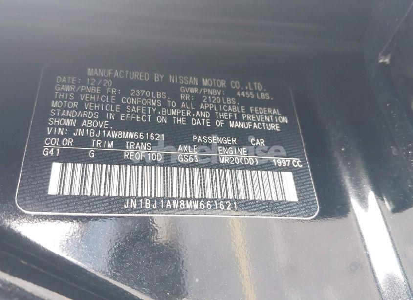 Photo 9 of 2021 Nissan Rogue SPORT S AWD XTRONIC CVT (VIN JN1BJ1AW8MW661621)