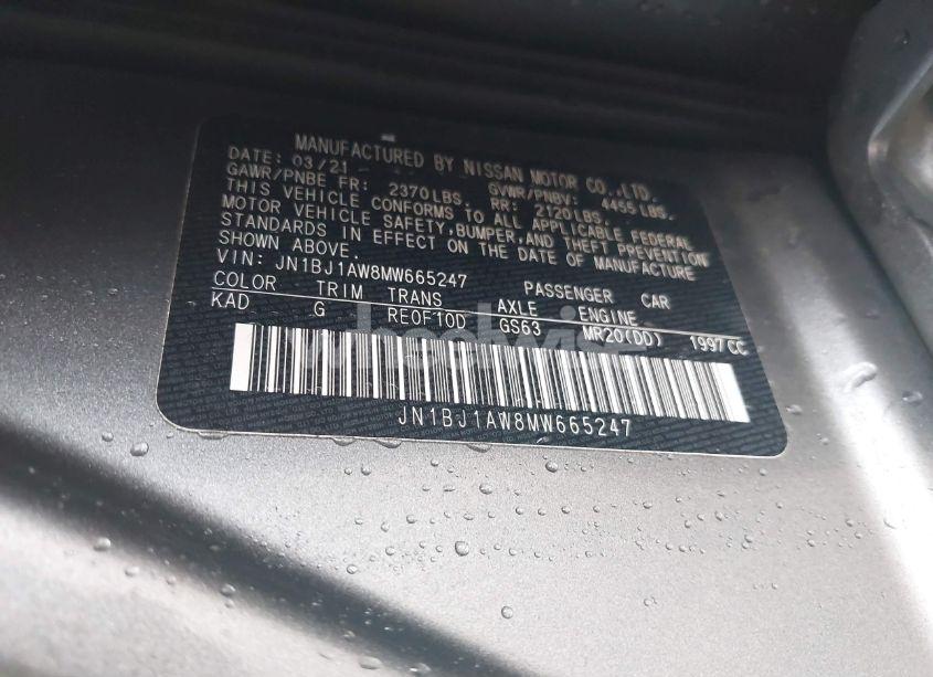 Photo 9 of 2021 Nissan Rogue SPORT S AWD XTRONIC CVT (VIN JN1BJ1AW8MW665247)